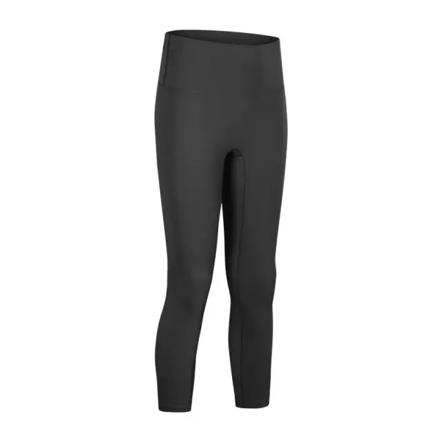 Yoga cropped pants tight sports fitness pants Black - Shop at LoveMi