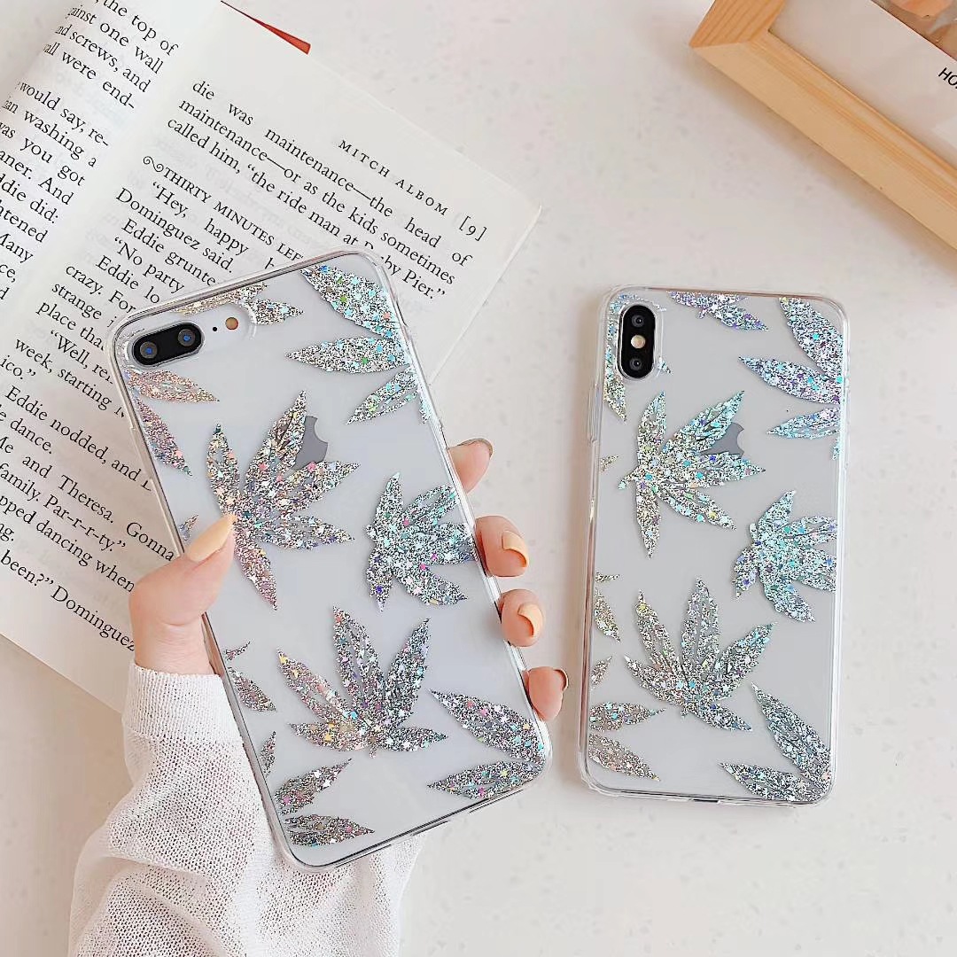 Electroplated leaf pineapple maple phone case - Image 3