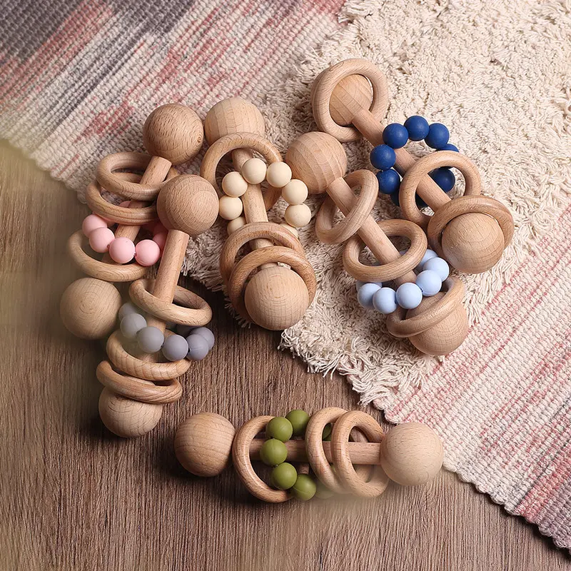 Beech Rattle Baby Teeth Toy