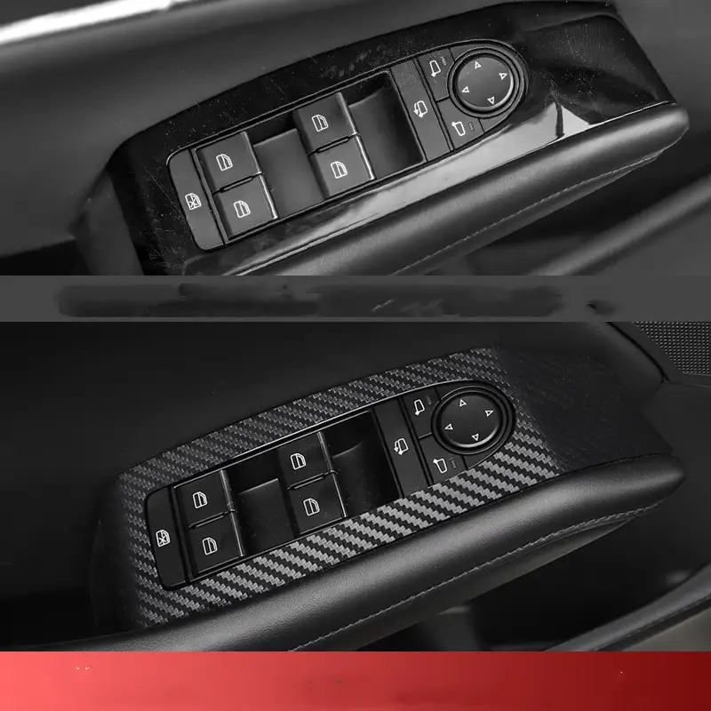 Door anti-kick sticker, gear panel interior sticker