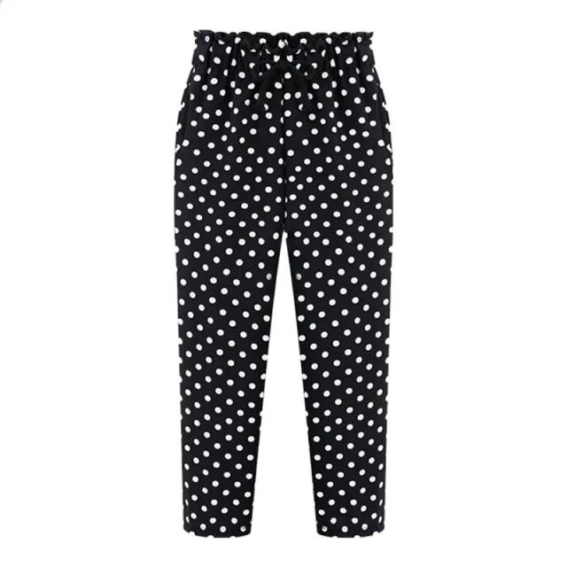 Chiffon cropped trousers Dots - Shop at LoveMi