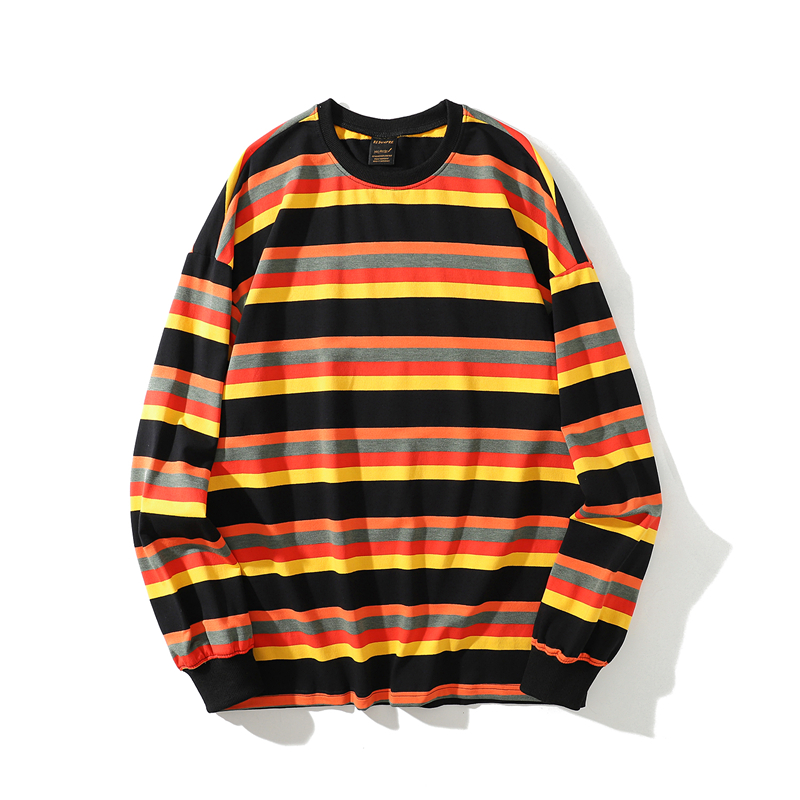 Title 1, Striped long-sleeved hoodie