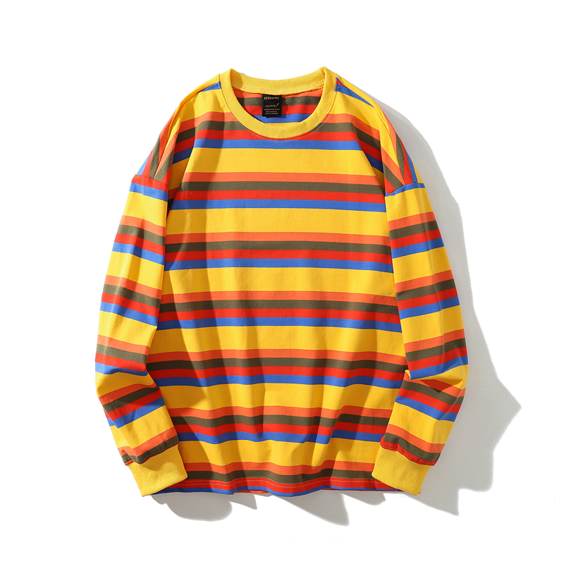 Title 2, Striped long-sleeved hoodie