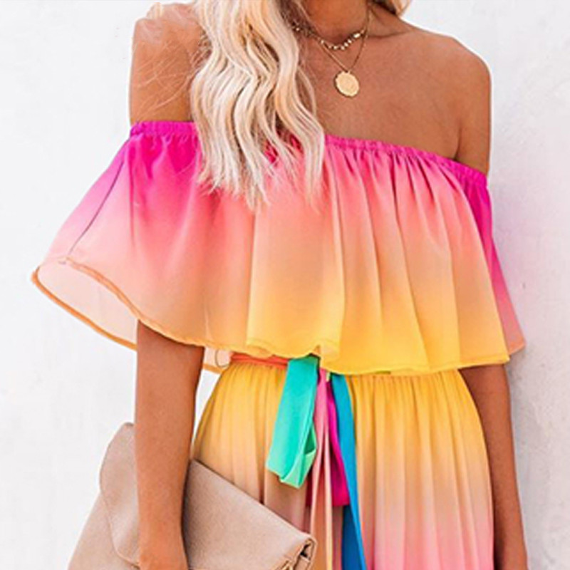 Printed collar dress