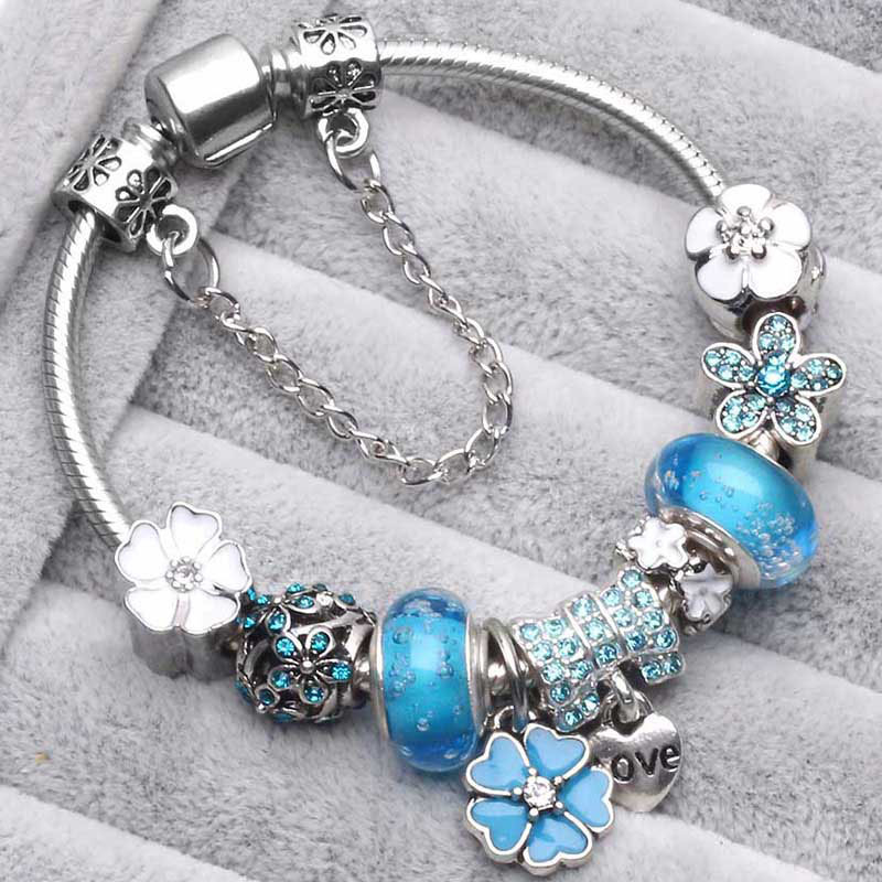 Three Spring Color Ten Miles Peach Blossom Bracelet