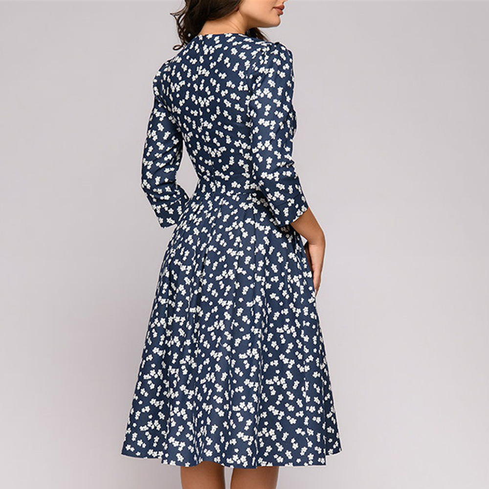 A-line mid-length dress