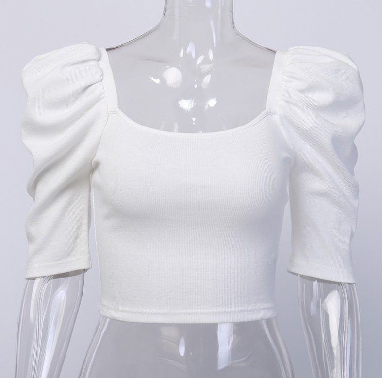 Bubble sleeve T-shirt