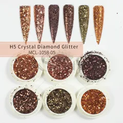 Glitter Set Mermaid Aurora Nail Powder - 5 Style - View 1