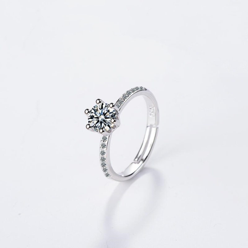 Forest zircon ring women