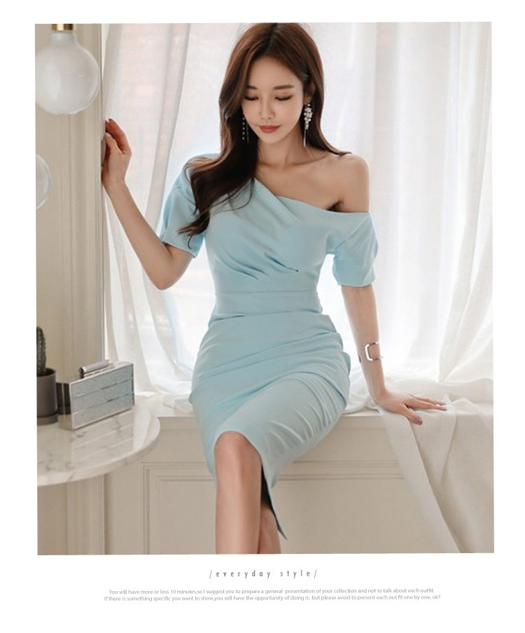 New strapless waist bag hip dress