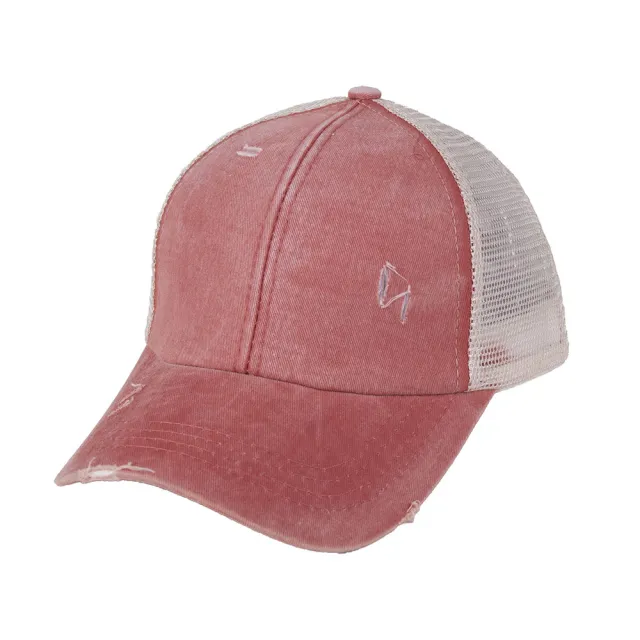 Washed cap cap light board Orange - Shop at LoveMi