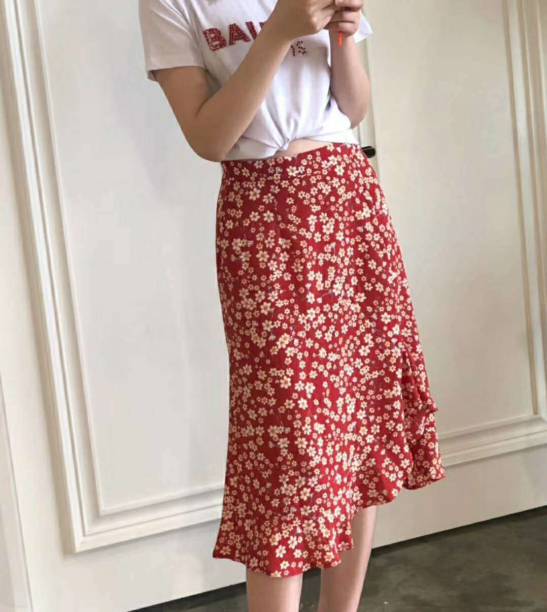 Retro mermaid design skirt