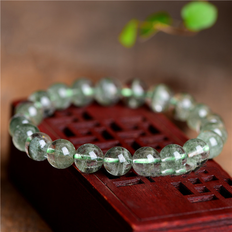 Natural green ghost bracelet