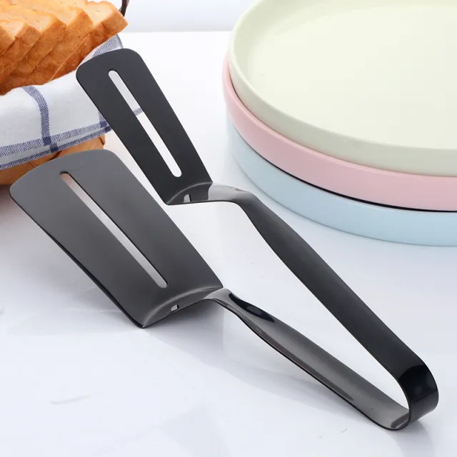 BBQ Stainless Steel Fryer Clamp Strainer Filter Spoon With Clip Food Kitchen Oil Frying BBQ Filter Cooking Tools Black - Shop at LoveMi