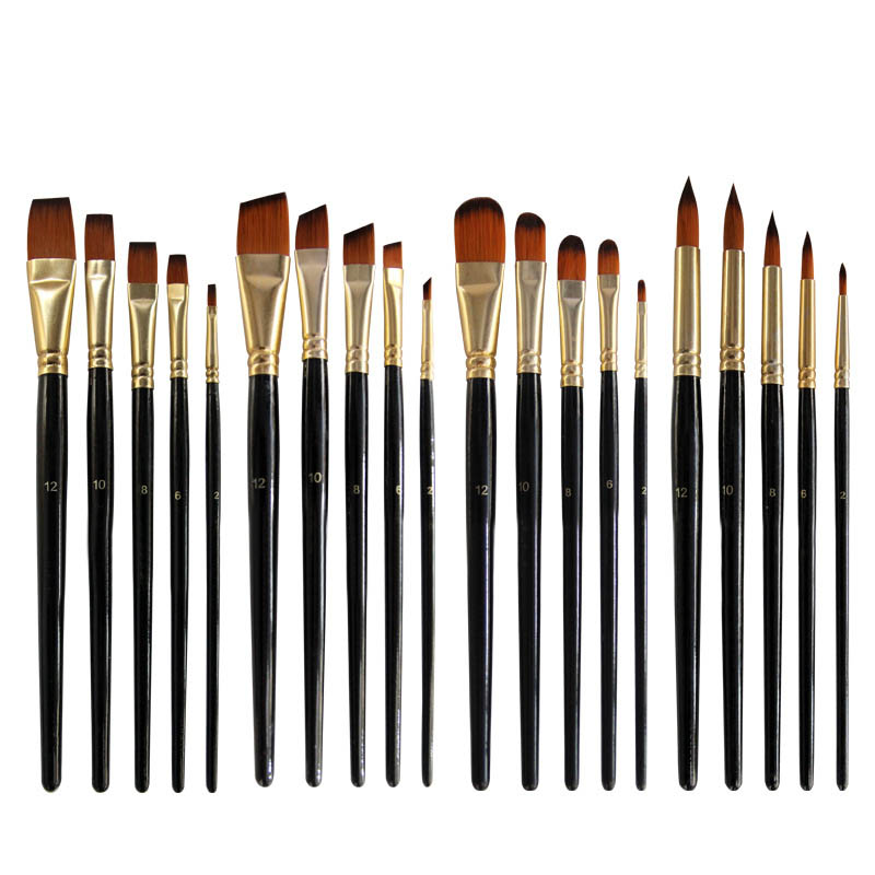 Line pen gouache oil brush set