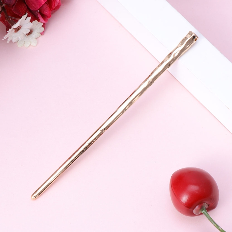 Metal rod branch hairpin Gold - Shop at LoveMi