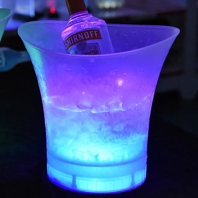 5L 7 Colors LED Luminous ice bucket Blue - Shop at LoveMi