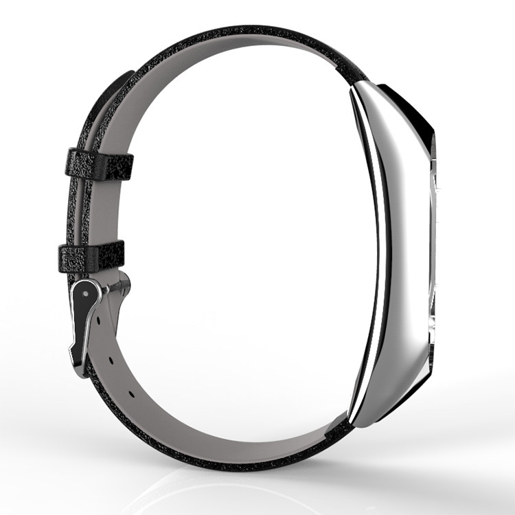 Soft fine calf grain leather strap wristband