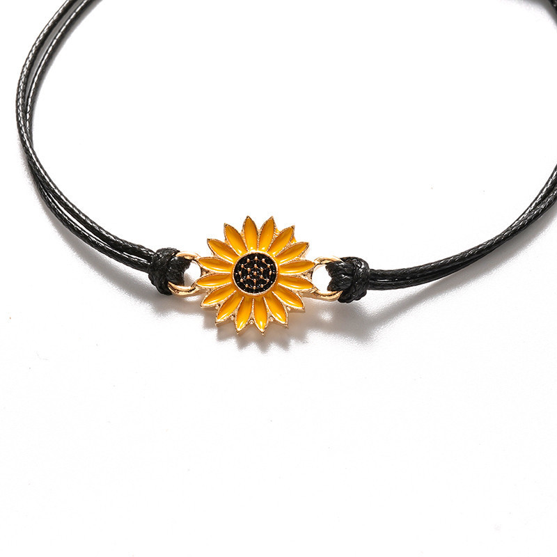 Sunflower wax thread weaving hand