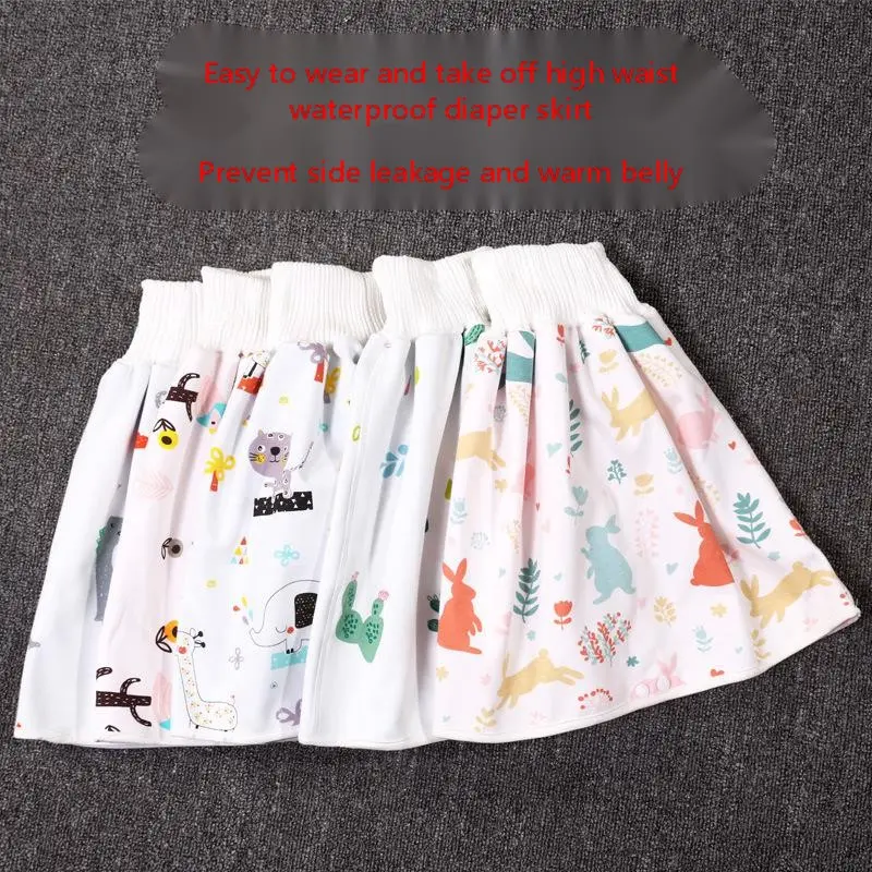 High Waist Waterproof Diaper Skirt
