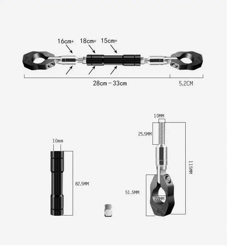Motorcycle modified handle faucet balance bar