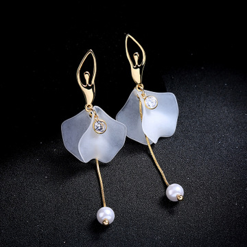 Ballet girl earrings