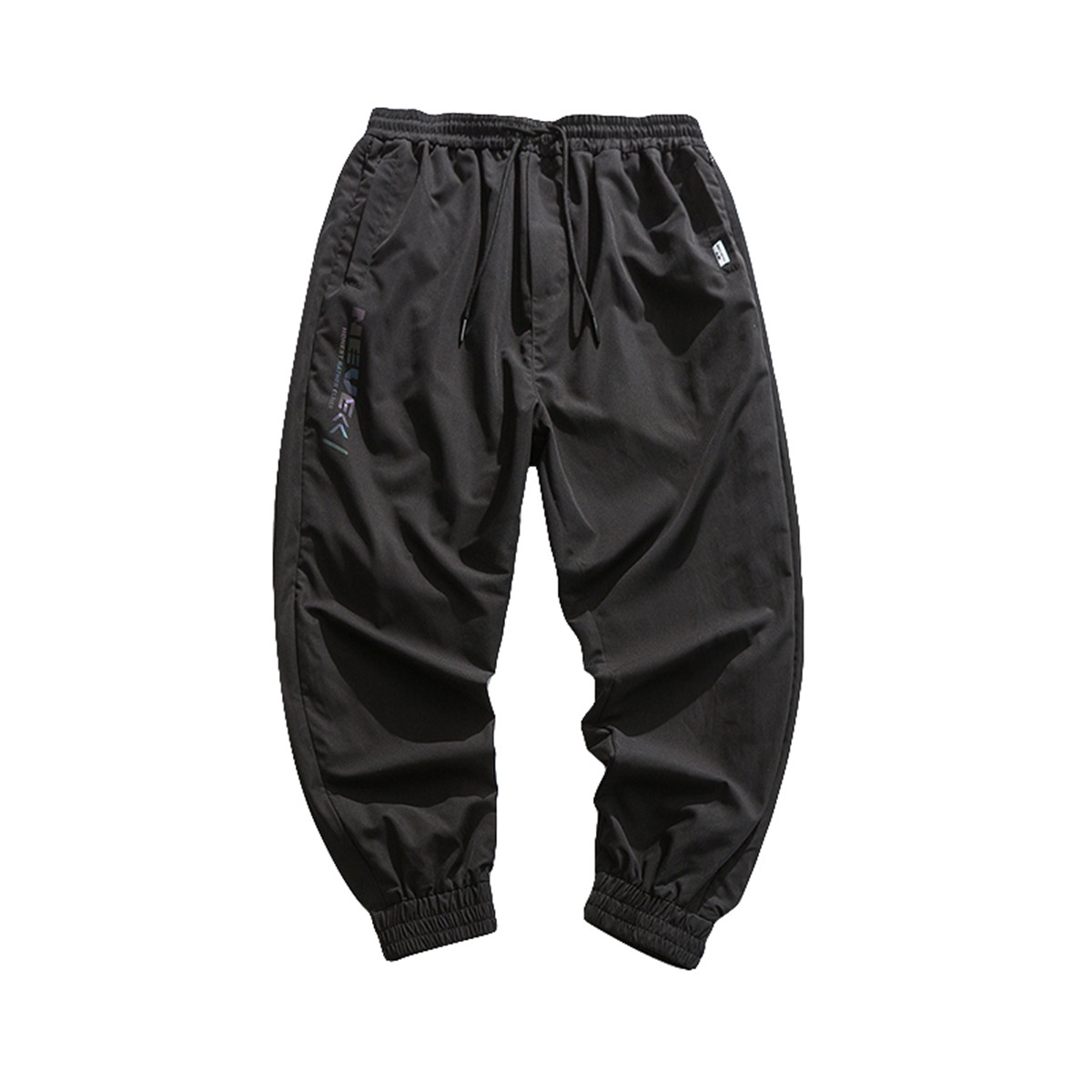 Side Reflective Striped Loose Casual Pants