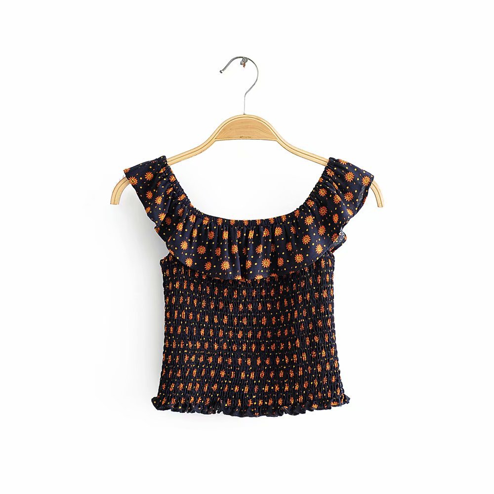 Summer female print short sleeve suit