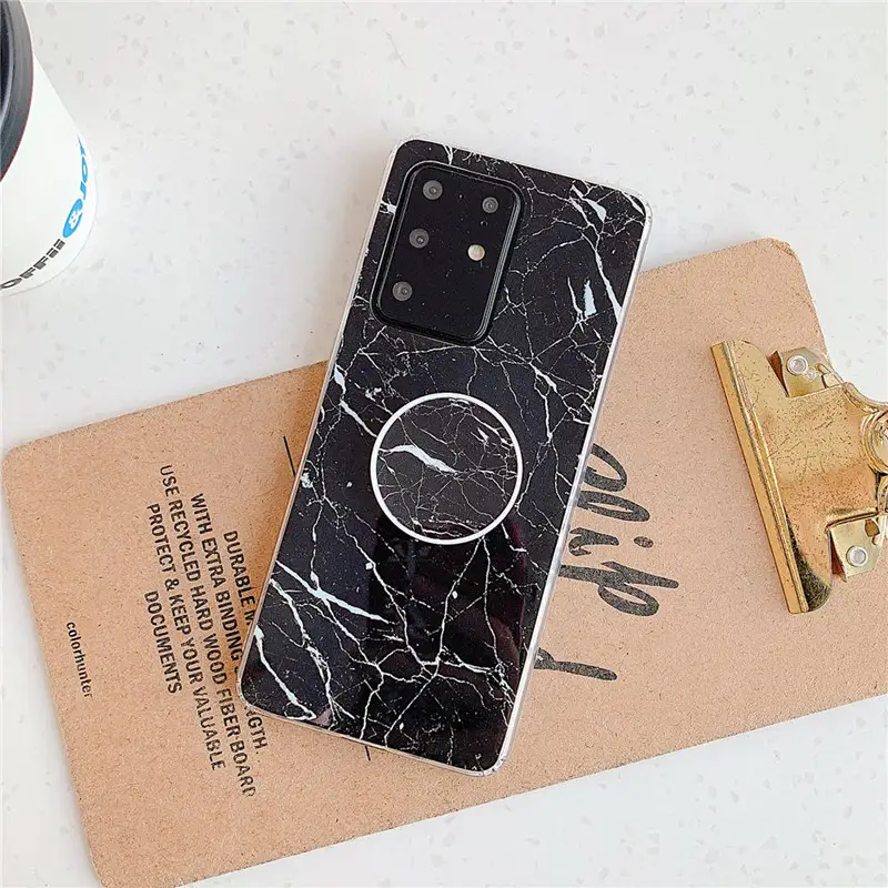 Mobile phone shell glossy marble pattern