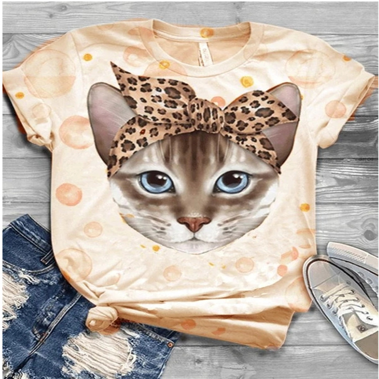 Ladies Print Fashion T-shirt