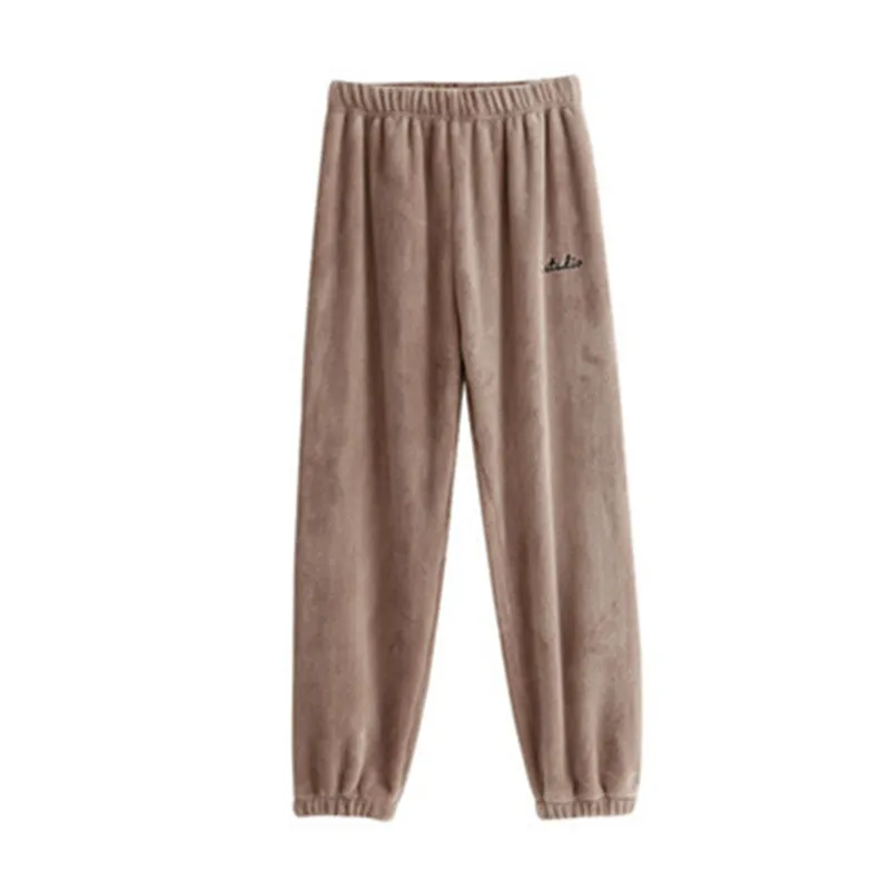 Large size coral fleece trousers - Coco