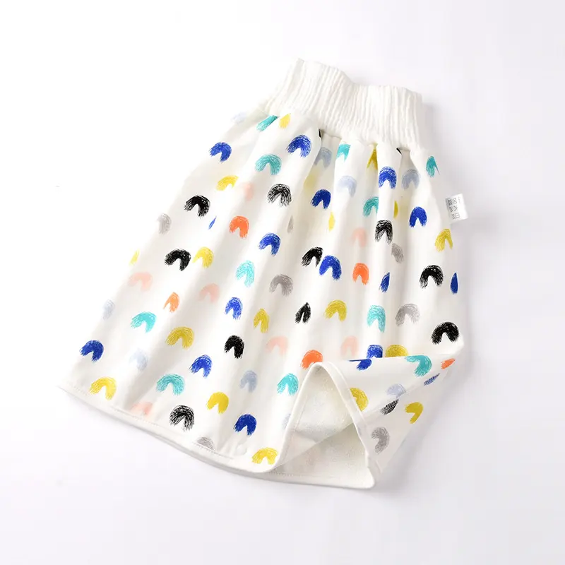 Cotton and Bamboo Fiber Baby Diaper Skirt