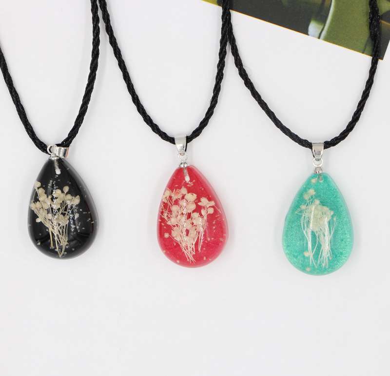 Immortal Flower Time Gemstone Necklace