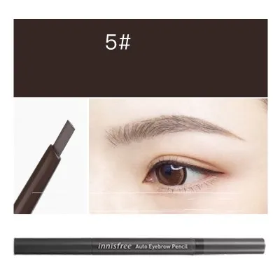 Double automatic eyebrow pencil with eyebrow brush Brown - Shop at LoveMi