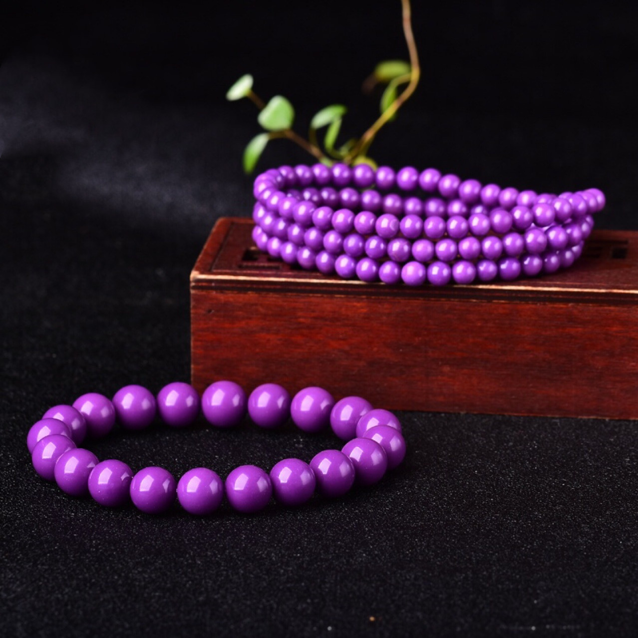 Round purple cloud Bracelet