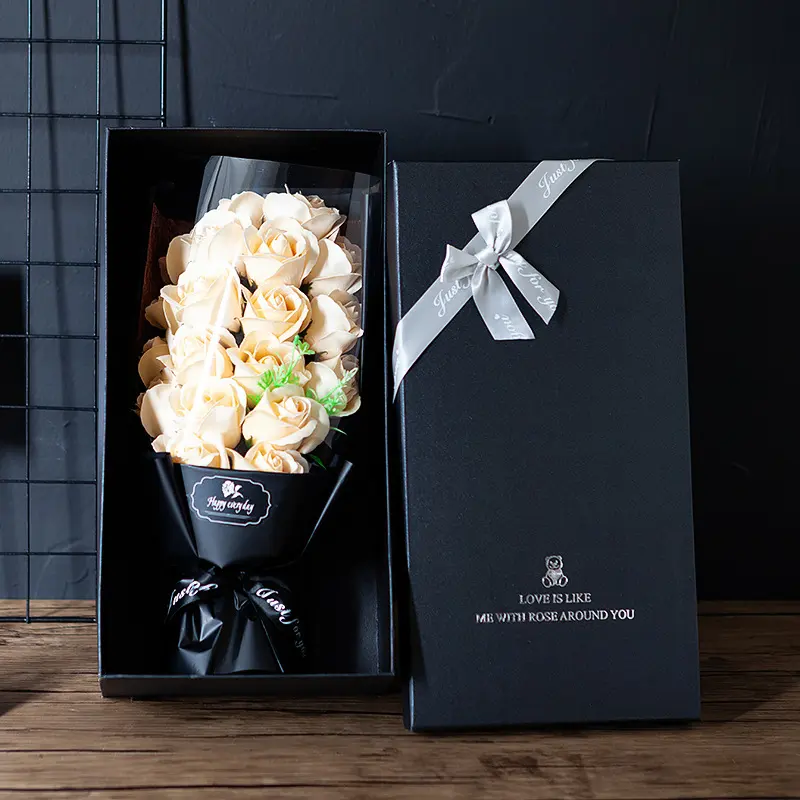 18 Soap Roses Bouquet Gift Box