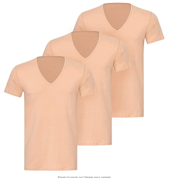 V-neck short sleeves