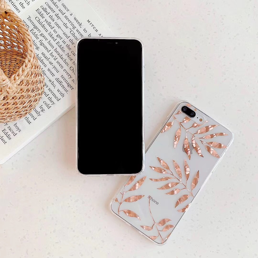 Bronzing pineapple leaf phone case - Image 34