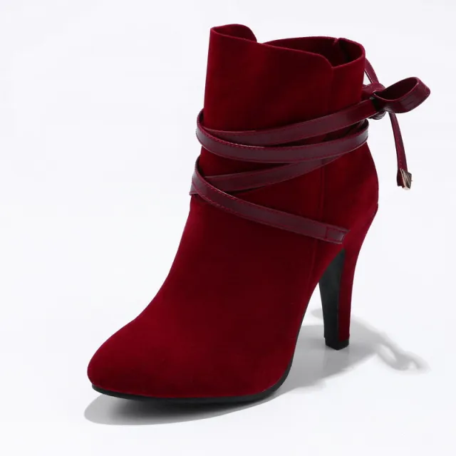Short high heel boots Red - Shop at LoveMi