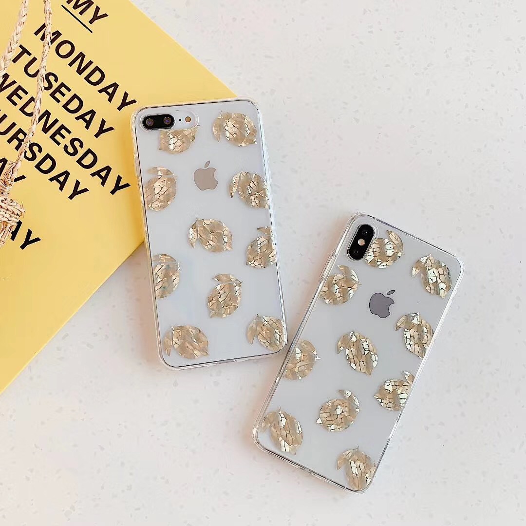 Bronzing pineapple leaf phone case - Image 2