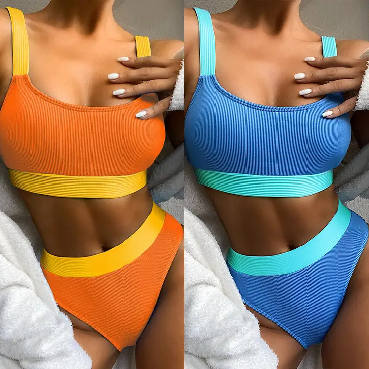 Solid color bikini
