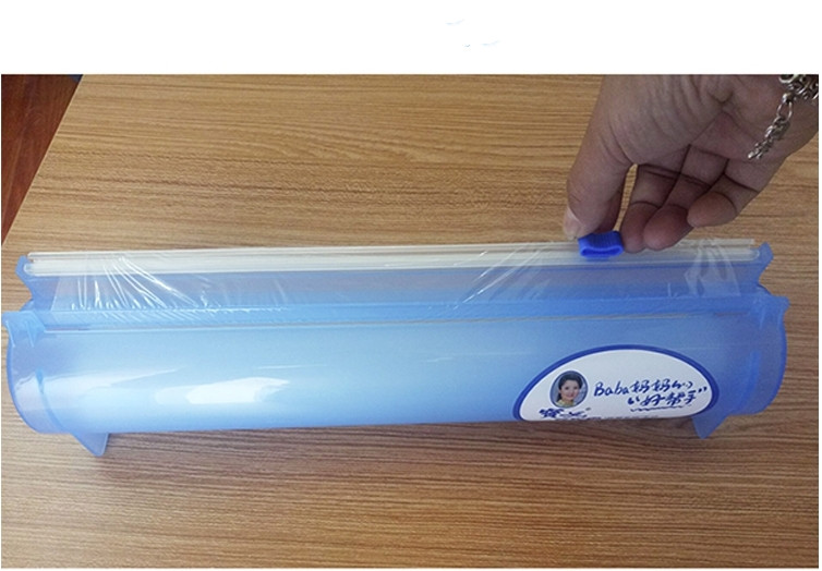 Desktop plastic wrap cutter