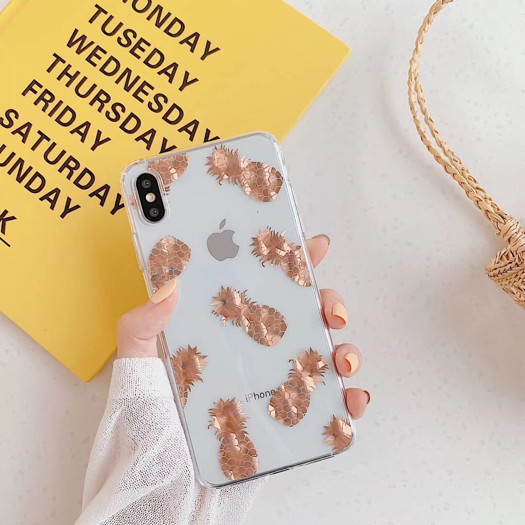 Bronzing pineapple leaf phone case - Image 10