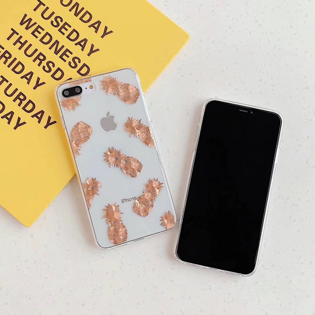 Bronzing pineapple leaf phone case - Image 27