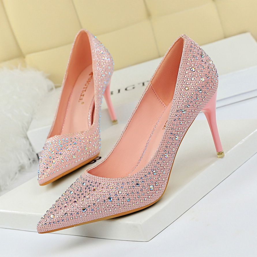 Korean fashion wedding shoes Pink - Shop at LoveMi