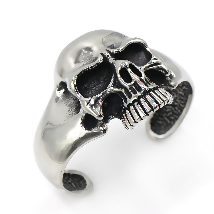 Men's titanium steel ghost head bracelet