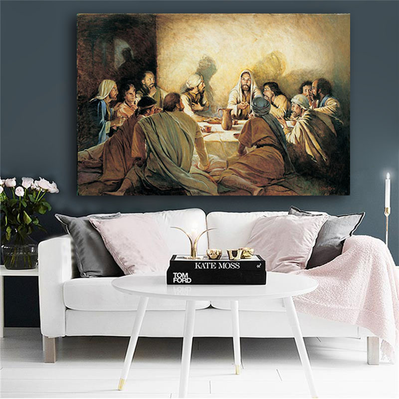 Painting cross background wall