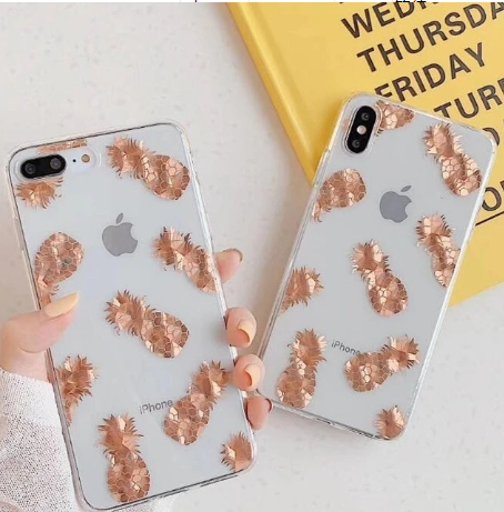 Bronzing pineapple leaf phone case - Image 24