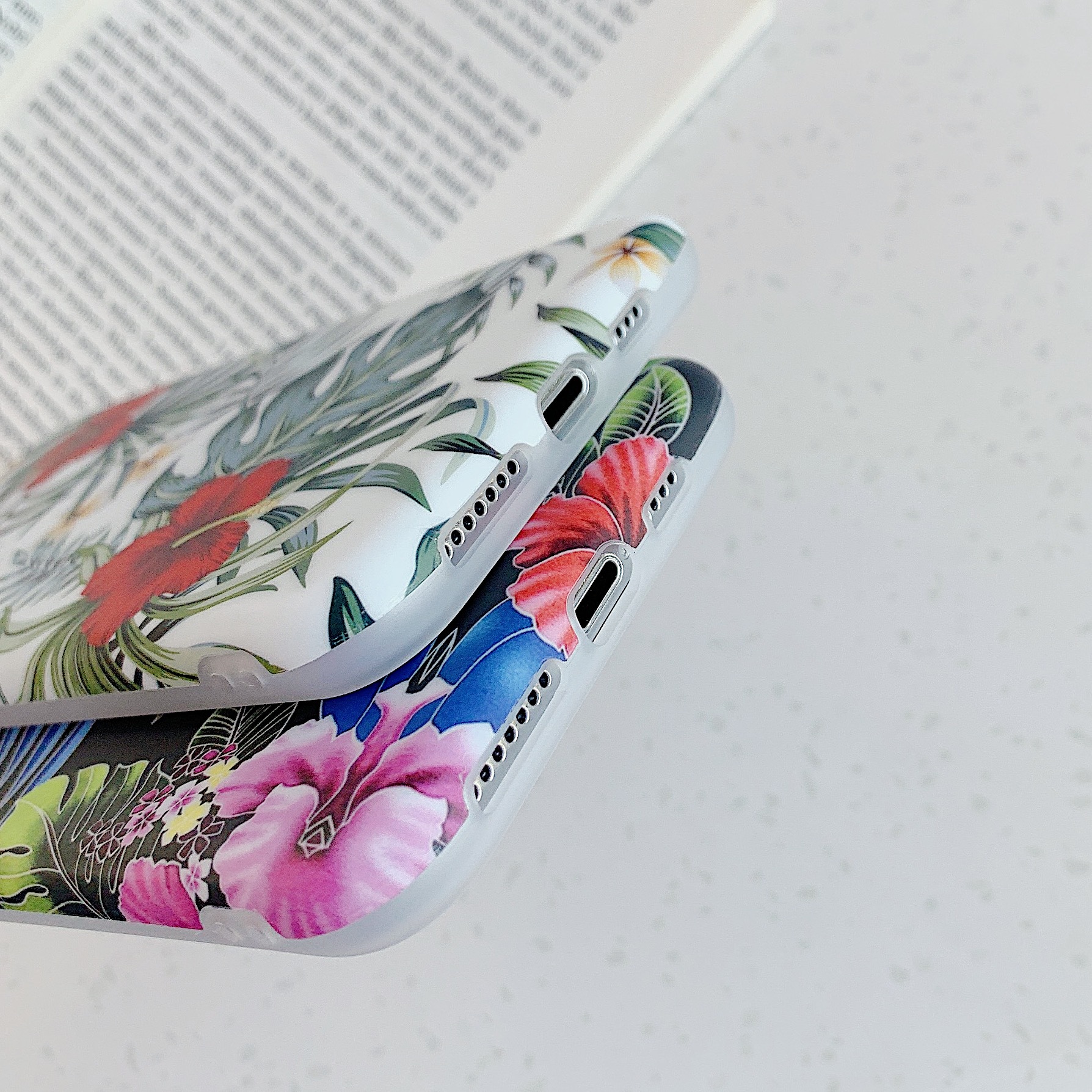 Retro literary flower leaf phone case - Image 2