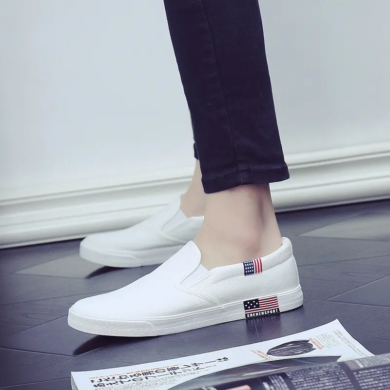 All-match White Shoes Men Canvas